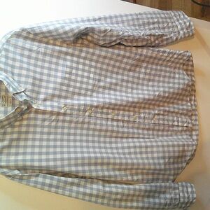 Men's Gray Checkered Shirt